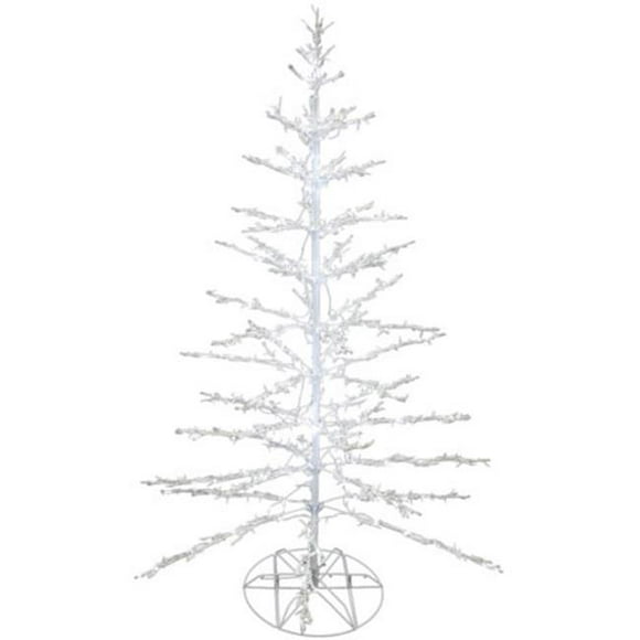 50 in. Illuminated Twinkling Bare Branch Wall Tree, Brown Tree