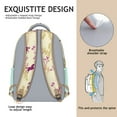thumbnail image 4 of Foal & Cute Rainbow Print Student Backpack - Waterproof Ergonomic School Bag for College Teens, Durable Bookbag with Spinal Support & Organized Pockets, 4 of 5