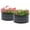 Dark Grey, variant on Outsunny Steel Raised Beds for Garden Set of 2  for Growing Flowers, Green