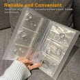 thumbnail image 1 of Clear Transparent Earring Jewelry Reclosable Storage Book w/ 100pcs Storage Bag, 1 of 12