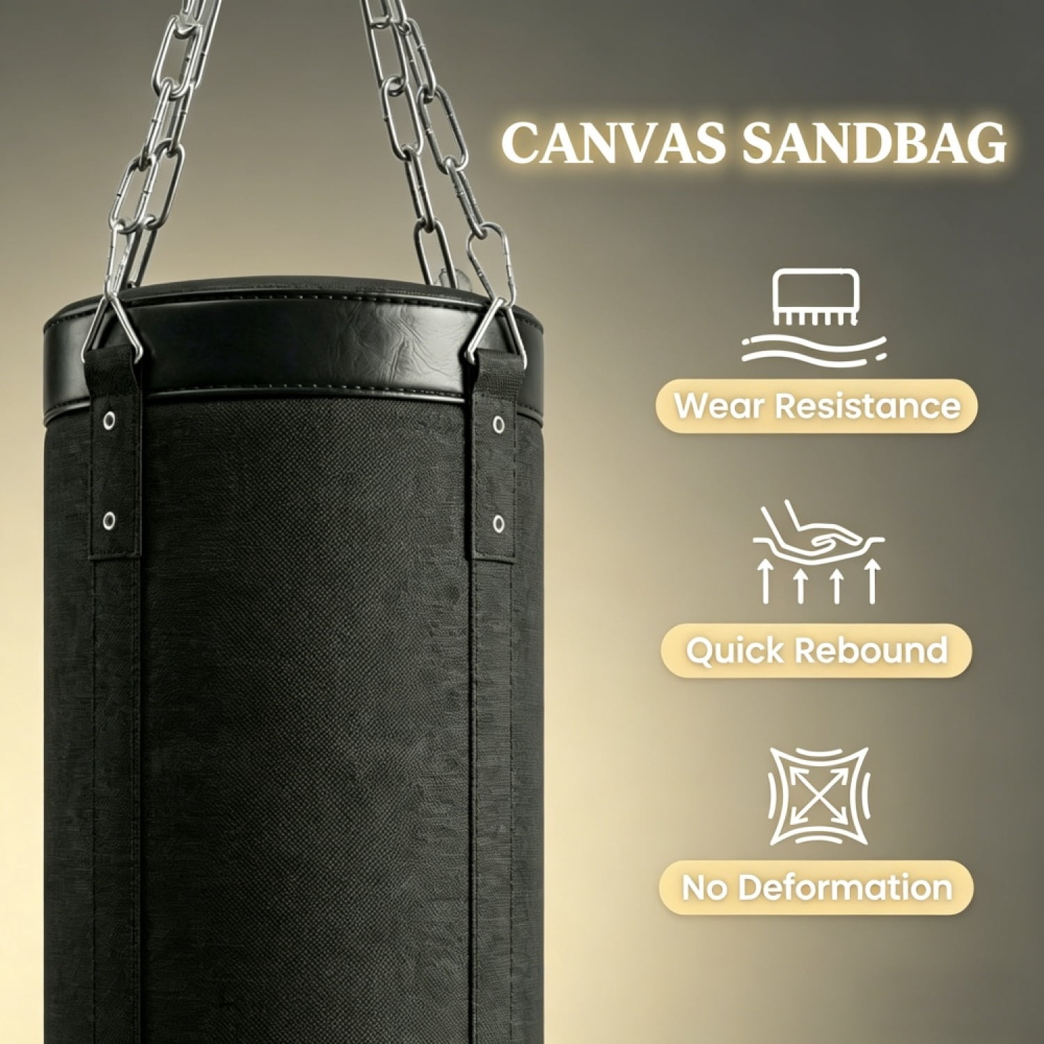 FENGFAN Adjustable Punching Bag Stand with Canvas Sandbag, Heavy Duty Steel Freestanding Boxing Trainer