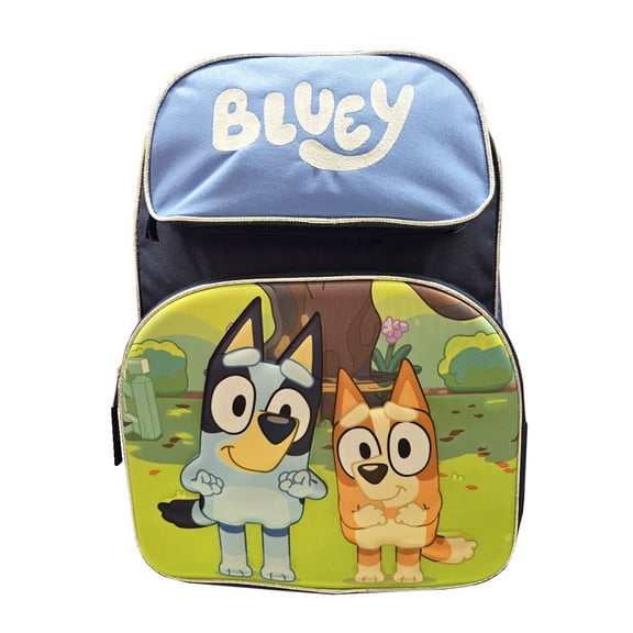 Small Backpack - Bluey - 2 Dogs in Park 3D Pop-ip