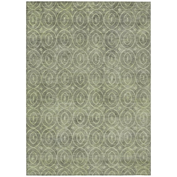 Addison Rugs Chantille Indoor/Outdoor Transitional Geometric Aloe Washable Rectangle Rug, 10' x 14'
