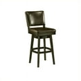 thumbnail image 2 of Impacterra 40.25 x 17.5 x 23 in. Richfield Swivel Barstool in Feher Black, Leather Brown, 2 of 2