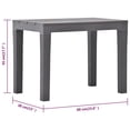 thumbnail image 4 of vidaXL Garden Table with 2 Benches Plastic Brown, 4 of 5
