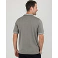 thumbnail image 3 of Real Essentials 3 Pack: Men's Ribbed CVC SS Polo Shirt With Pocket - Breathable Performance Polo (Available in Big & Tall), 3 of 6