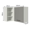 thumbnail image 2 of Alacena Gabinete Superior Cocina Madesa Agata 166cm BG, 2 of 5