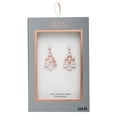 thumbnail image 4 of 14kt Gold Flash Plated Cubic Zirconia Chandelier Drop Earrings, 4 of 4