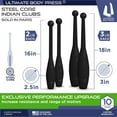thumbnail image 4 of Indian Clubs - Steel Core 3lb Pairs, 4 of 6