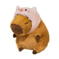 thumbnail image 2 of Tachiuwa Capybara Peluche Capybara Jouet Animal Poupée Capybara Peluche Décorative Cochon Rose et m, 2 of 9