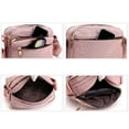 thumbnail image 3 of Sac à Main Multifonction à Compartiments Multiples, Sac Bandoulière avec Fermeture Éclair, Sac d'Épaule Imperméable, Sac de Jour de Voyage pour Femmes, 3 of 5