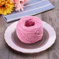 thumbnail image 4 of Cuerda de cáñamo natural Cuerda de hilo de yute para manualidades, manualidades, embalaje de regalo, boda, cumpleaños, baby shower, decoración, adorno de jardinería (rosa), 4 of 5