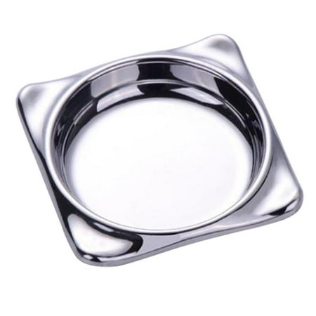 

Stainless Steel Seasoning Dish Vinegar Sugar Spice - Silver Single Round
