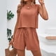 thumbnail image 3 of Conjunto de jogging de 2 piezas para mujer: camiseta sin mangas y pantalones cortos, cintura elástica, conjunto deportivo informal, 3 of 7