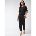 thumbnail image 4 of Zima Leto Women's Solid Loose Top And Jogger Pants With Embellished Patch, 4 of 9