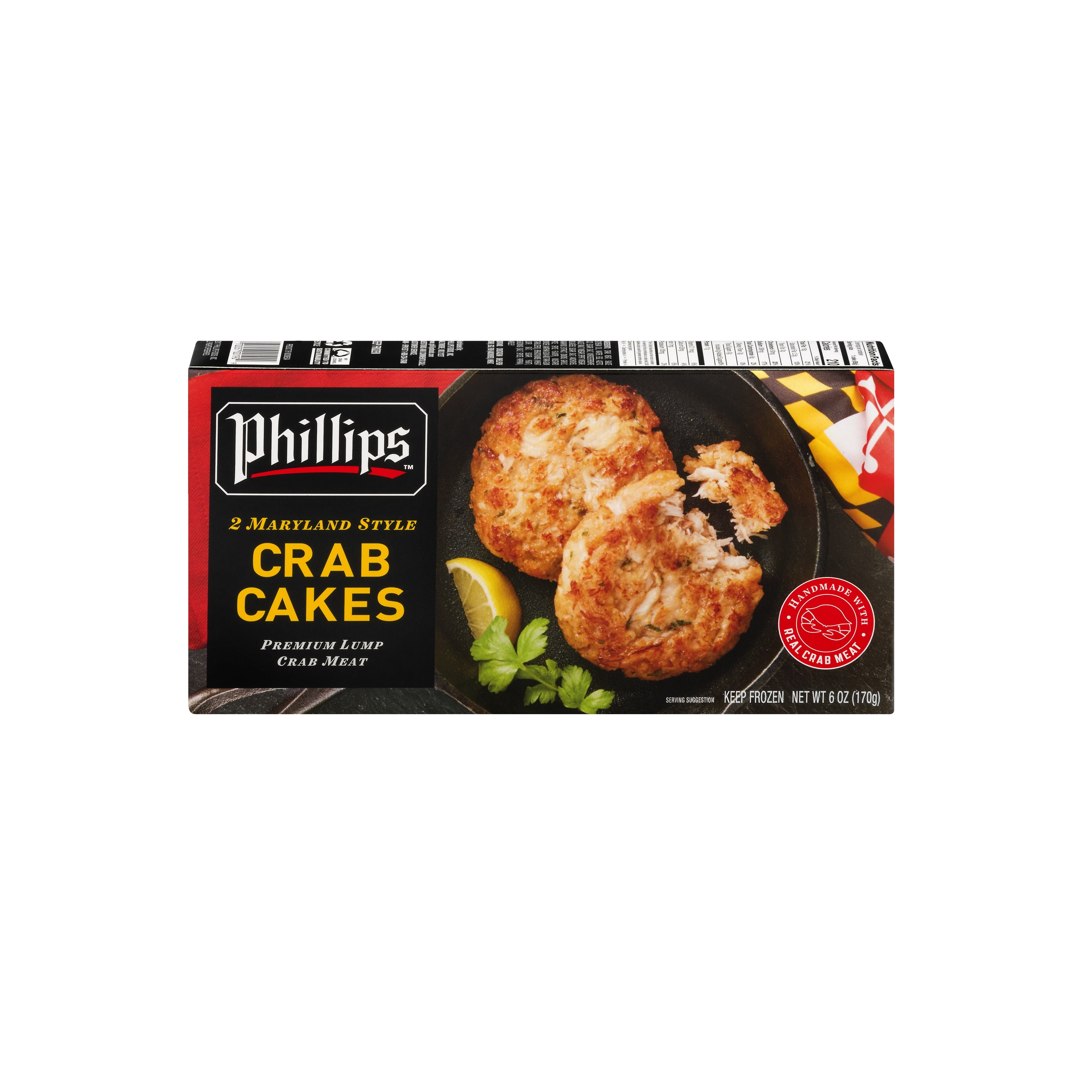 Phillips Maryland Style Frozen Crab Cakes 6 oz