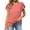 Pink, variant on Women’s Twist Knot T-Shirts Round Neck Petal Short Sleeve Blouse Dressy Casual Summer Home Daily Wear Fashion Streetwear 2026