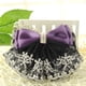 thumbnail image 1 of Accesorios para el cabello con flores para trabajos profesionales, red para el cabello con encaje de hilo negro, red para el cabello con bolsillo para azafata y enfermera, 1 of 6