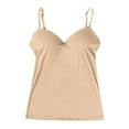 thumbnail image 4 of Shelf Bra Camisoles Adjustable Spaghetti Strap Tank Tops Basic Layer, 4 of 5