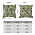 thumbnail image 2 of Pofeuu Tropical Plants Green Print Double-sided plush pillowcase Square Throw Pillow Covers Pillows Cover for Living Room Bedroom Sofa Couch Cushion Cover（No pillow core）-26"x26", 2 of 7