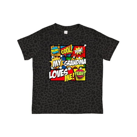 

Inktastic My Grandma Loves Me Gift Toddler Boy or Toddler Girl T-Shirt