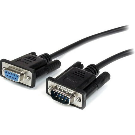 StarTech 2m Black Straight Through DB9 RS232 Serial Cable M/F