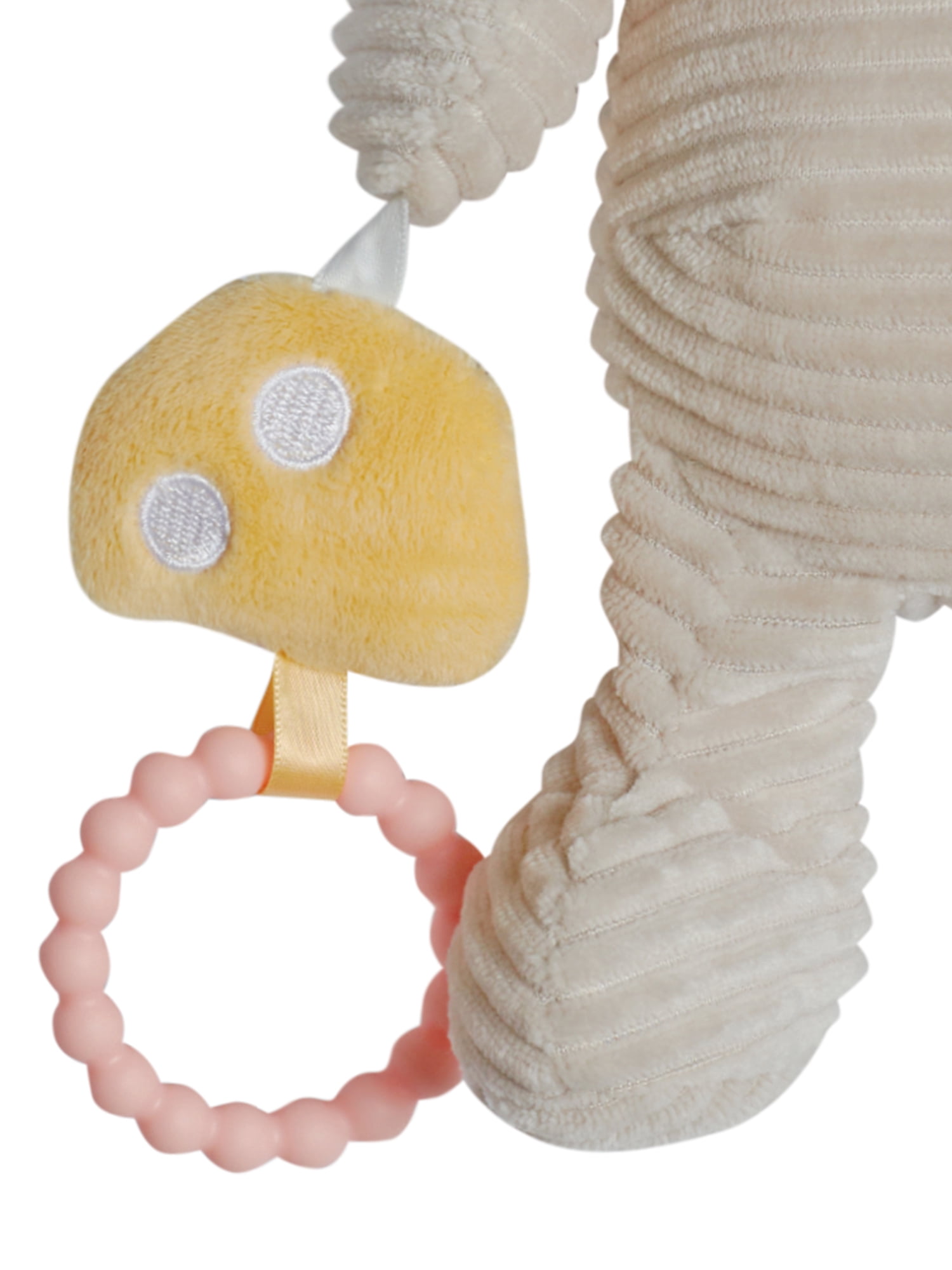 Modern Moments by Gerber Baby Boy or Girl Plush Sensory Activity Toy, Off-White Bunny
