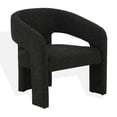 thumbnail image 5 of SAFAVIEH Couture Roseanna Modern Velvet Solid Accent Chair, Black, 5 of 9