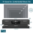 thumbnail image 4 of Modern TV Stand with LED Lights, Black LED Entertainment Center for 60/65/70 Inch TV, High Gloss Media TV Console Entertainment Stand with 2 Drawers and Open Shelf for Living Room, Bedroom, 4 of 9