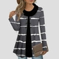 thumbnail image 2 of Cmfcve Women's Plus Size Mock Two Piece Sweat Long Sleeve Wick Button Trim Athletic Tunic Tops Crew Neck Casual Pullover Sweatshirt, 2 of 5