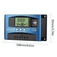 thumbnail image 2 of MPPT Solar Charge Controller 30A 40A 50A 60A 80A 100A Automatic Charge Discharge LCD Solar Panel Battery Regulator, 2 of 3