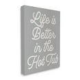 thumbnail image 2 of Stupell Life Better In The Hot Tub Phrase Inspirational Painting Gallery Wrapped Canvas Print Wall Art, 2 of 5