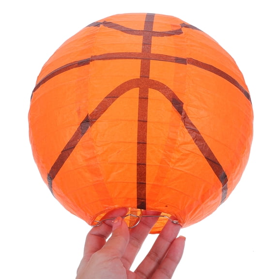 Dayesque 5-Pack Sports Paper Lanterns for Basketball & Football Party Decorations, Hanging Lanterns for Sports-Themed Events