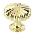 thumbnail image 2 of AKEGAMN European Cabinet Handles Set Of 10 Black & Antique Brass Pulls Round Knobs For Drawers/Wardrobes -Tone Design – black base with antique brass chrysanthemum/pumpkinModern Style – Shaker, , or, 2 of 9