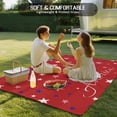 thumbnail image 4 of 4th of July Outdoor Rug 4x6 Ft - Reversible Patio Rug Outdoor Camping Rugs, Red Independence Day White Blue Star Washable Indoor Outdoor Area Rugs, Non-Slip Outdoor Carpet Runner for Deck/Porch, 4 of 8