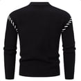 thumbnail image 4 of PNTUTB Fashion Mens Casual Color-blocked Long Sleeve Knitted Turtleneck Warm Slim Fit Pullover Sweater, 4 of 5