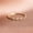 Rose Gold Overlay, variant on Antique Akoya Pearl and CZ Diamond Half Eternity Band