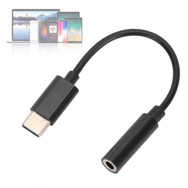 Adaptateur Port USB-C & Type C vers Prise Audio 3.5MM pour ////// Honor/