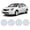 White Lacquer, variant on 4 Pack 16" Hubcaps for 2007-2012 Nissan Altima,Wheel Rim Cover for 2008-2009 Nissan Altima Coupe,Compatible with Steel Wheels,Bolt-on Installation,PP Material,Lacquer