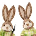 thumbnail image 3 of 2 Pieces Bunny Figurines Photo Props Straw Easter Rabbit Home Sculpture Decoration for Home, 3 of 8