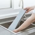 thumbnail image 1 of Kitchen Sink Splash Guard Washable & Reusable Island Sink Board Housewarming Gifts - Gray, 1 of 6