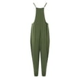 thumbnail image 4 of Combinaisons Décontractées pour Femmes, Sans Manches à Bretelles Spaghetti Réglables, Polyester, Coupe Ample, 4 of 6
