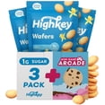 thumbnail image 1 of Obleas de vainilla sin gluten Cookie HighKey, paquete de 3 aperitivos cetogénicos, 1 of 6