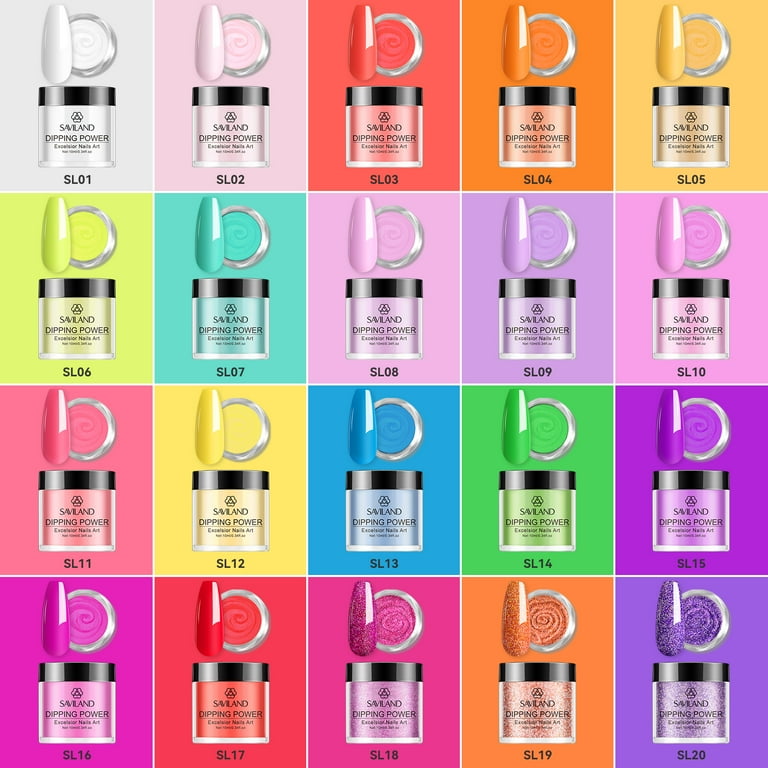 Saviland 29Pcs Dip Powder Salon Starter Nail Kit - Complete System