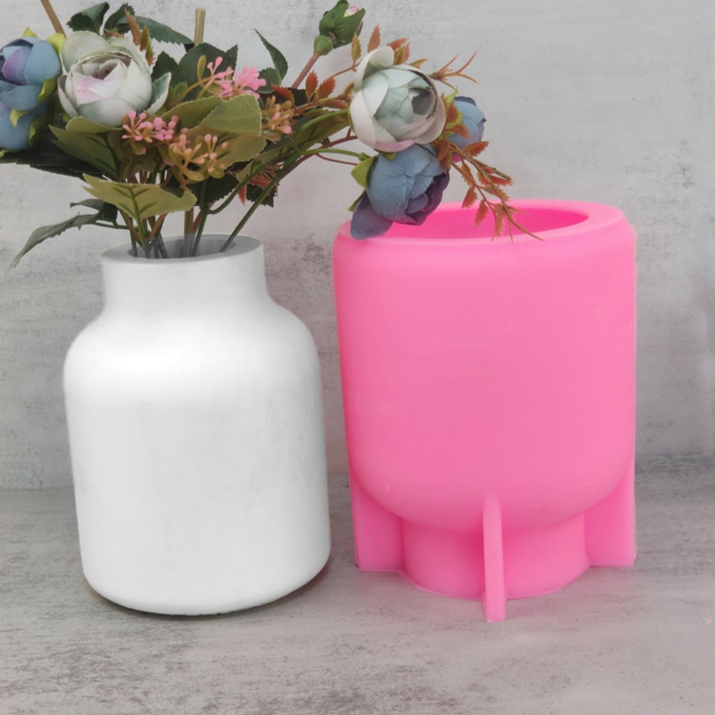 WINDLAND Silicone Flowerpot Mold Succulent Plant Cement Vase Resin Epoxy Mold Large Vase