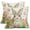 Easter Bunny Floral Eggs, variant on Easter Pillow Covers 12x20 Set of 2 Spring Cute Bunny Rabbit Carrot Watercolor Pink Floral Meadow Easter Themed Lumbar Decorative Throw Pillow Cases Outdoor Farmhouse Decoration for Sofa Couch Bed
