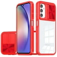thumbnail image 6 of Designed for Motorola Moto G 5G 2024 Premium Hybrid Slim Case with Slide Camera Protector, Transparent Back Colorful Frame Bumper Phone Case Cover [Red], 6 of 11