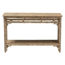 bali & pari Ganit Handwoven Seagrass Console Table - Entryway Table
