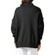 thumbnail image 3 of Suéteres de mujer Inspire Chic, de manga larga, cuello alto, suelto, de gran tamaño, casual, tops 2025 2XL negro, 3 of 6