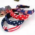 thumbnail image 3 of Independence Day Headbands For Women Stars And Stripes Hair Accessories Red White Blue Fabric American Flag Theme, 3 of 6